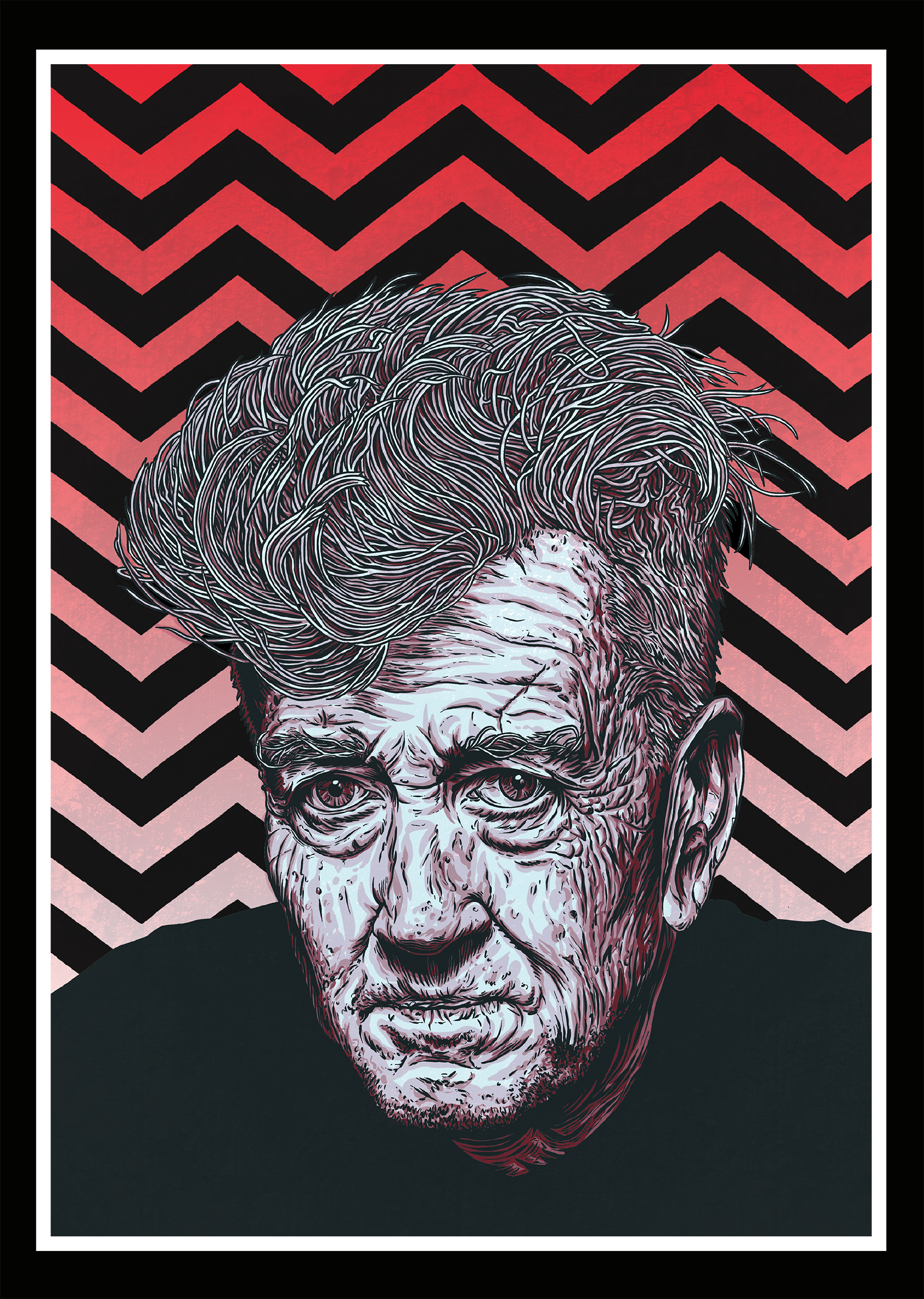 My homage the late, great American writer, film-maker, musician, actor and visual artist, David Lynch.